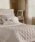 BT02-Twin Quilted Coverlet, White