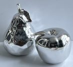 Apple & Pear set, Silver-Acc005