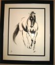 A89-Horse Sketch, Black/White,1 of 2