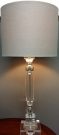 L20-Crystal Column with Taupe Shade