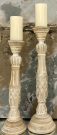 Candle Holders, Set of 2, Carved-Acc920