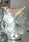 Decorative Owl, Mercury Glass-Acc17