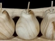 Decorative Pears, Set of 3, Wooden-Acc065