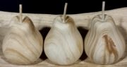 Decorative Pears, Set of 3, Wooden-Acc065