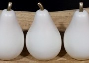 Decorative Pears, Set of 3 Resin-Acc064
