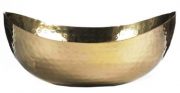 Bowl, Gold, Metal Dimpled-Acc058