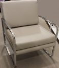 LC18-Taupe Leather & Chrome, Lounge