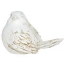 Decorative Bird, Wood, White-Acc9913