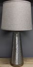 L09-Hammered Metal Base, Taupe Shade