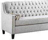 SF12a-Loveseat, Silver Grey, Tufted