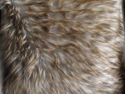 TC63a-Blonde/Grey Faux Fur Toss Cushion
