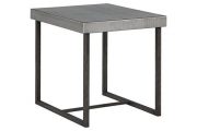 OT52a-Silver Finish Side Table, metal base