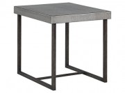 OT52a-Silver Finish Side Table, metal base