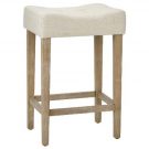 DC37a-Saddle Counter Stool, Beige, Tufted