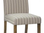 DC13a-Vertical Ticking Stripe, Taupe & White