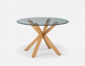 DT07-Coffee XBase Dining Table, 51”