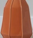 Vase, Orange Ribbed, short-Acc80