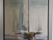 A137-Summer on the Sailboat, Framed