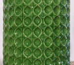 PT21a-Ottoman, Green Circles, Ceramic