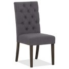 DC02aa-Charcoal Parsons, Tufted Back