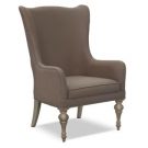 LC11-Taupe Wing Chair, Drift Finish