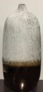 Vase, Distressed White w/Bronze Base-Acc147
