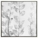 A10a-White & Silver Vine Leaves