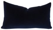 TC89a-Navy Velvet, Lumbar Toss Cushion