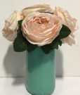 PL27b-Peach Bouquet in Tiffany Vase