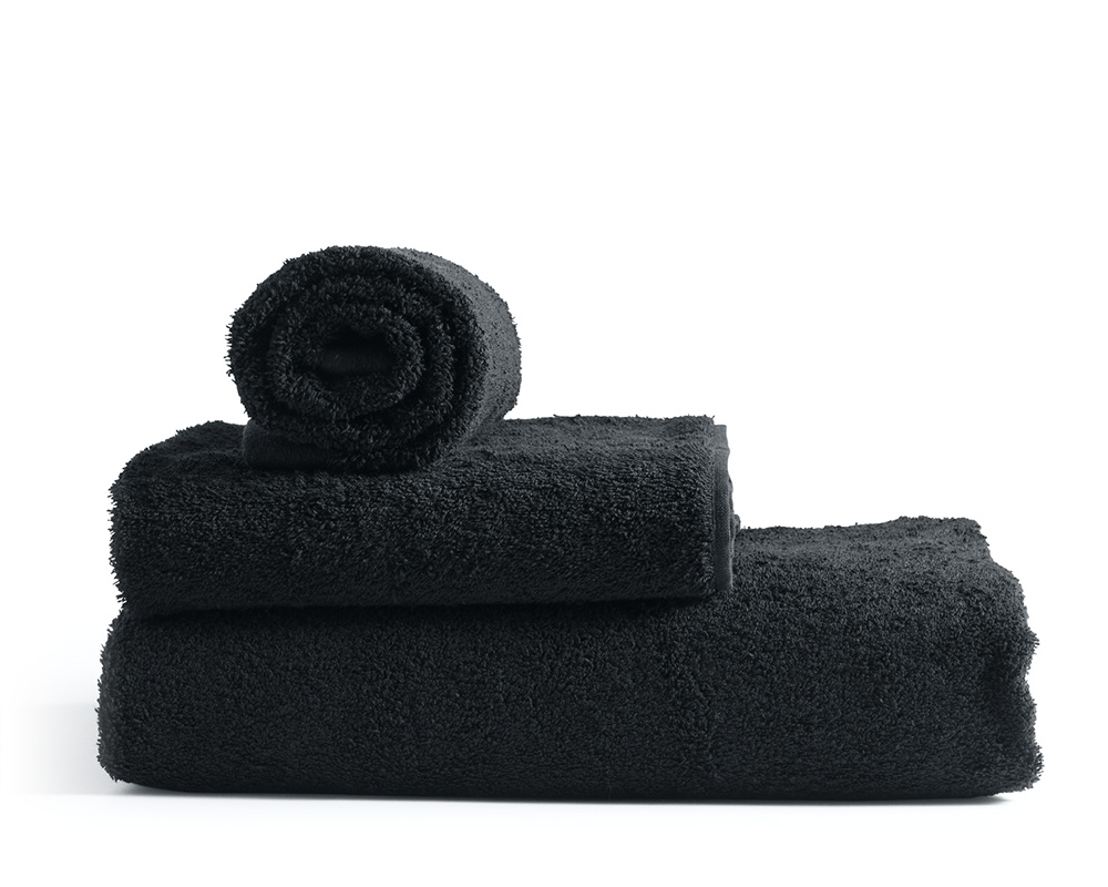 Bathroom, Towel Set, Black 3pcAcc0902 The Rental Dept