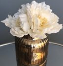 PL38-Floral in Bronze Mercury Glass Vase