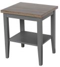 BS10-Grey w/wood washed top, petite size