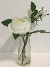 PL39b-White Roses in vintage bottle