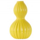 Vase, Yellow Hourglass Ribbed-Acc409