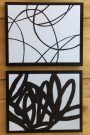 A10c-Pr. of B & W Abstracts, Framed