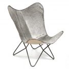LC32a-Butterfly Chair, Grey Cowhide