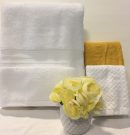 Bathroom, Towel Set White/Yellow-Acc431