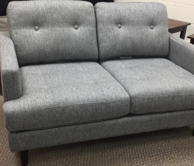 SF29aGrey Woven Tweed Loveseat The Rental Dept