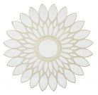 M00-Sun Flower Mirror, Silver Sunburst