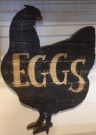 A138c-Country Farm EGGS, Wooden Sign