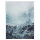 A99bb-Blue Crush Waves, Framed Canvas