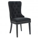 DC10a-Black Velvet w/silver chair ring
