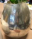 Vase, Gold Mercury Glass-Acc099a