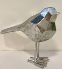 Decorative Bird Silver Leaf-Acc82a