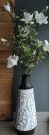 PLT10b-Metal vase w/Magnolias