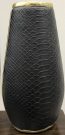 Vase, Black Leather Texture-Acc521e