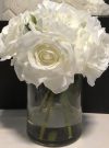 PL50d-Roses in Gel, Glass Vase, Med