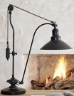 L44-Vintage Industrial Pulley Lamp