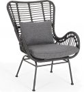 LC00c-Wicker Club Chair, Dark Grey