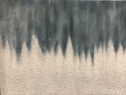 A105ee-Blue Rain, Textured Canvas